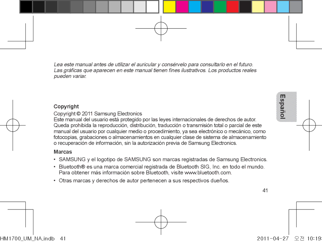 Samsung GH68-34355F manual Copyright, Marcas 