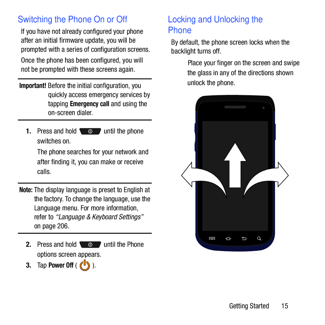 Samsung GH68-37463A user manual Tap Power Off 