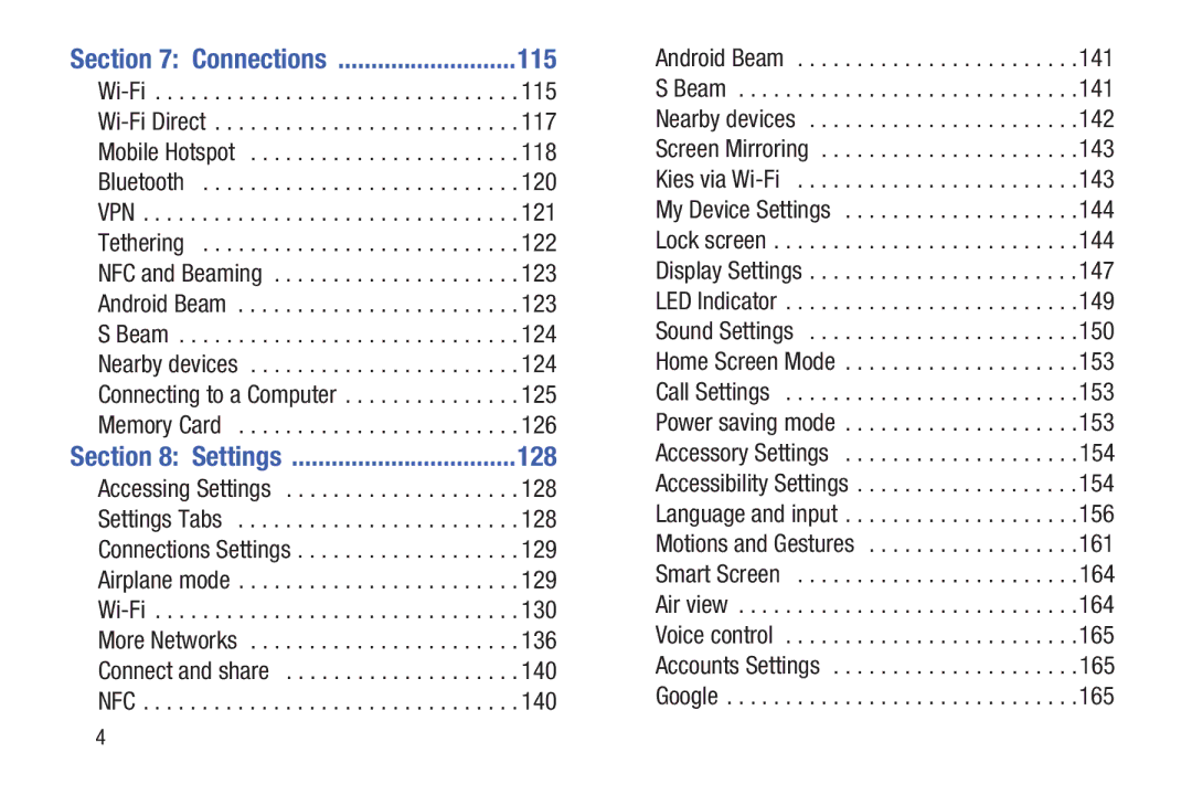 Samsung GH68-38773F user manual 115, 128 