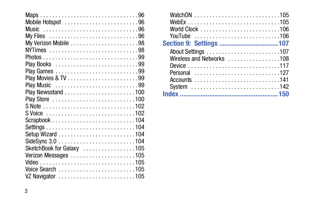 Samsung GH68-40366A manual 107, 150 