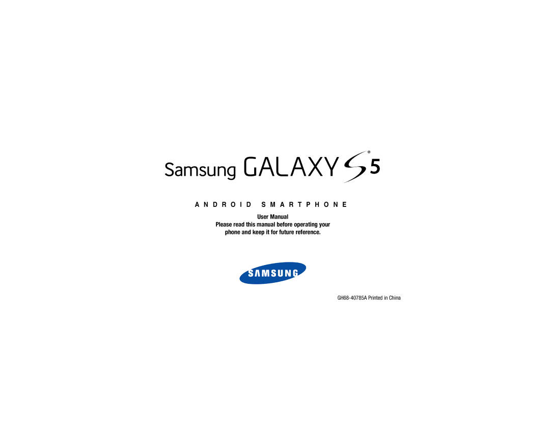 Samsung GH68-40785A manual D R O I D S M a R T P H O N E 