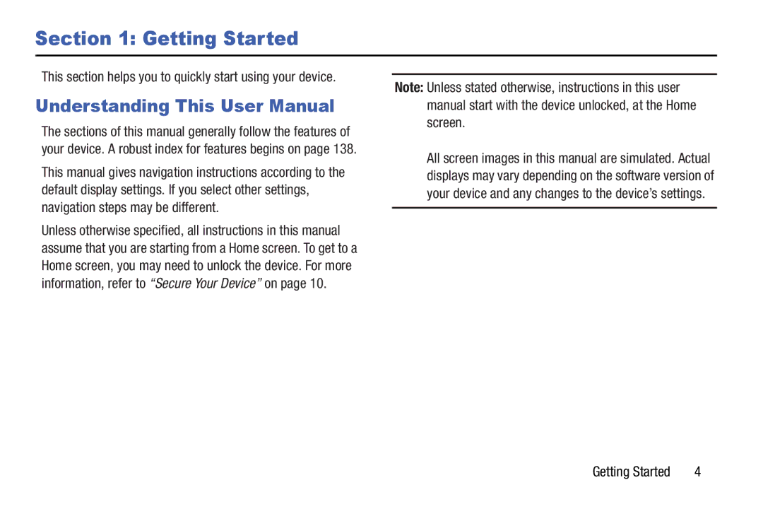 Samsung GH68-41351F manual Getting Started 