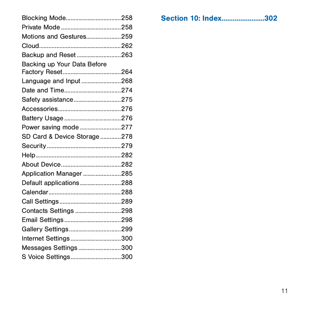 Samsung GH68-41834A user manual Index 