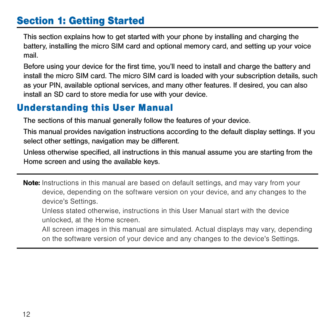 Samsung GH68-41834A user manual Getting Started 