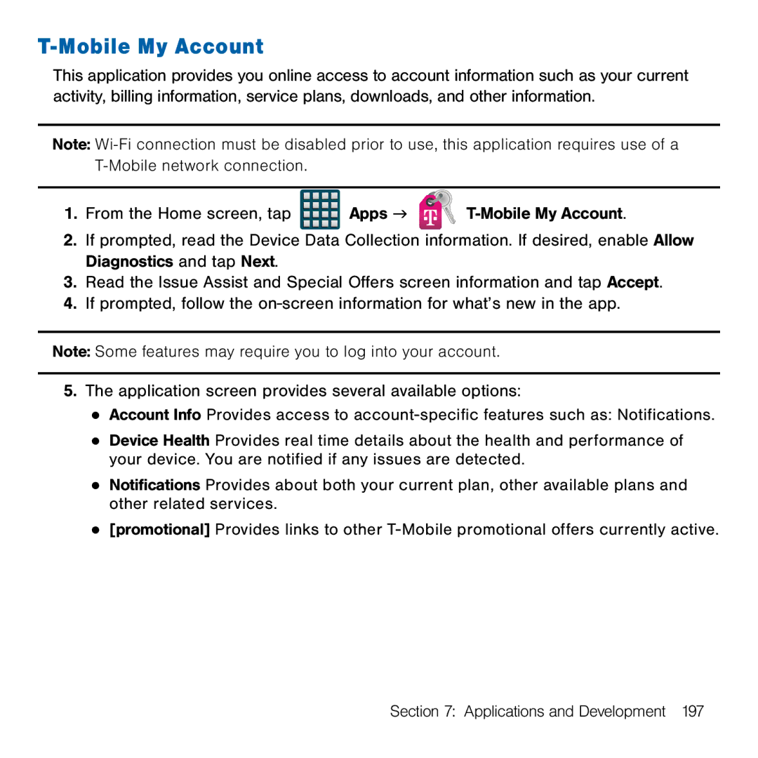 Samsung GH68-41834A user manual Mobile My Account 