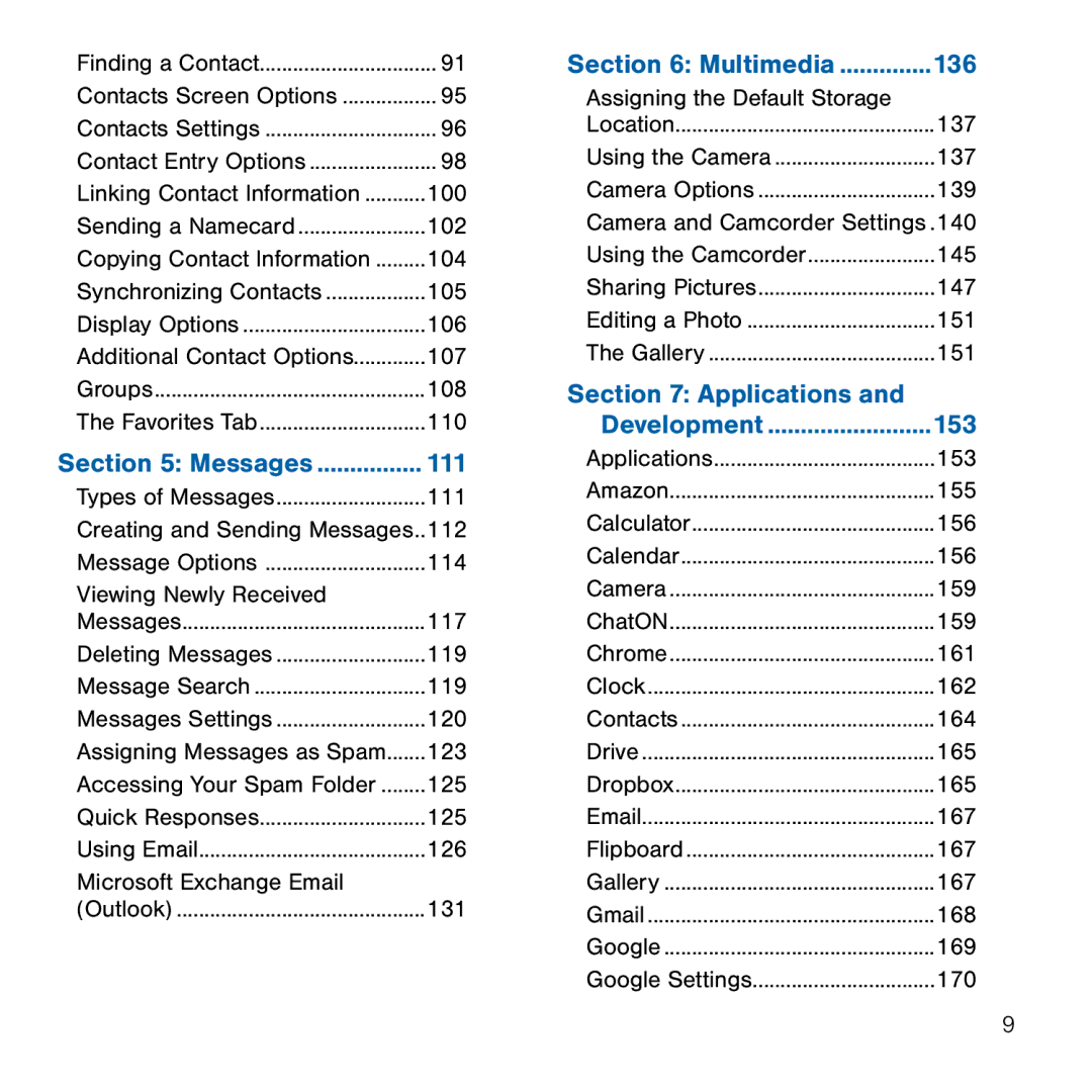 Samsung GH68-41834A user manual Applications, Messages 111 