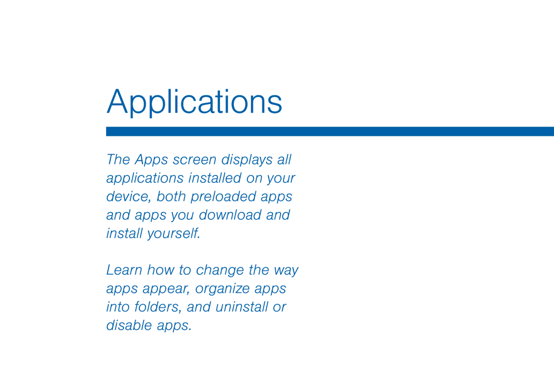 Samsung GH68-42046F manual Applications 