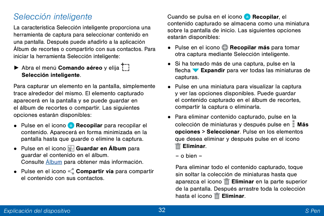 Samsung GH68-42147A manual Abra el menú Comando aéreo y elija Selección inteligente 