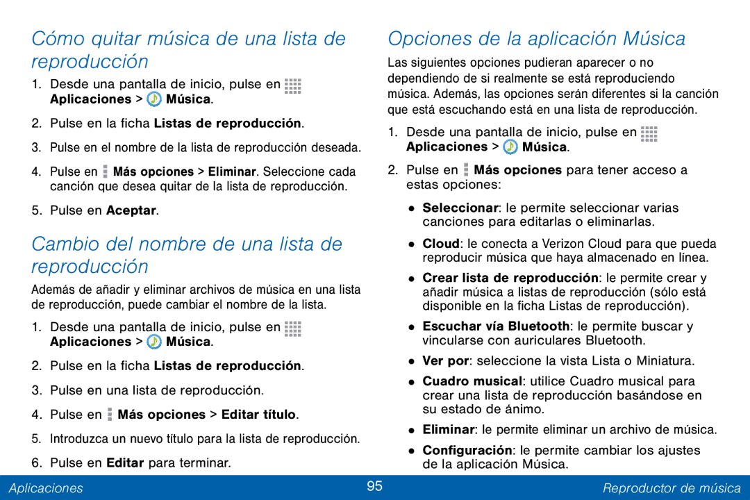 Samsung GH68-42147A manual Cambio del nombre de una lista de, Reproducción 