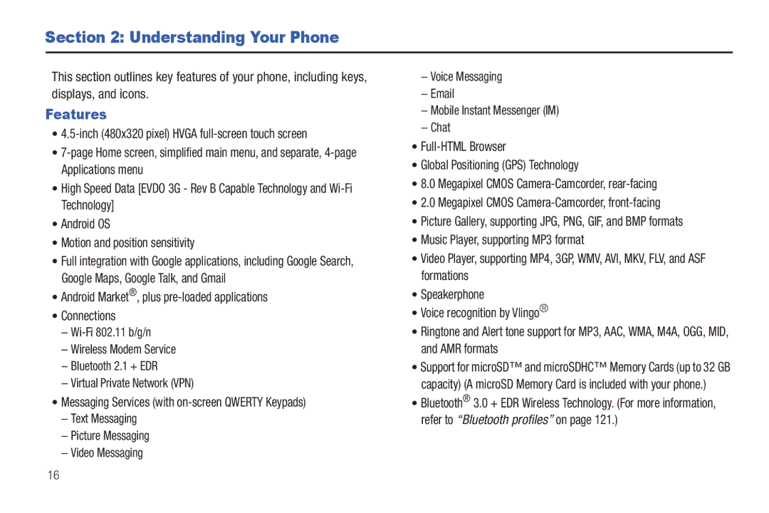 Samsung GH68_3XXXXA Understanding Your Phone, Features, Picture Gallery, supporting JPG, PNG, GIF, and BMP formats 