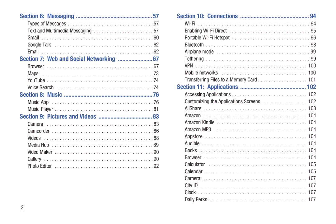 Samsung GH68_3XXXXA user manual 102, Connections 