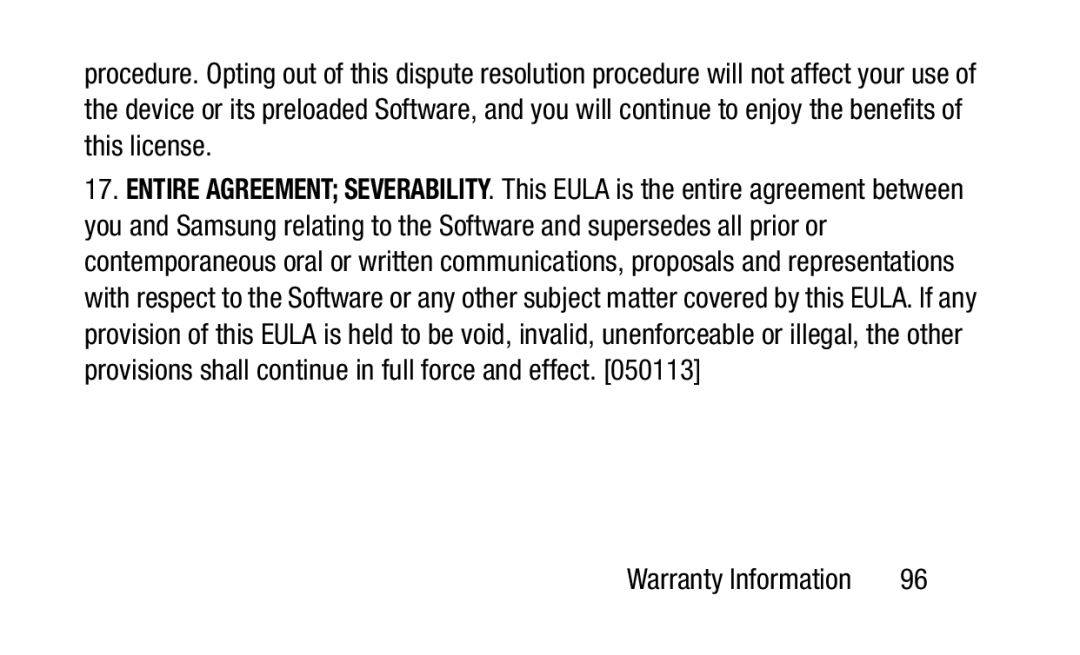 Samsung GH88-41012A warranty 