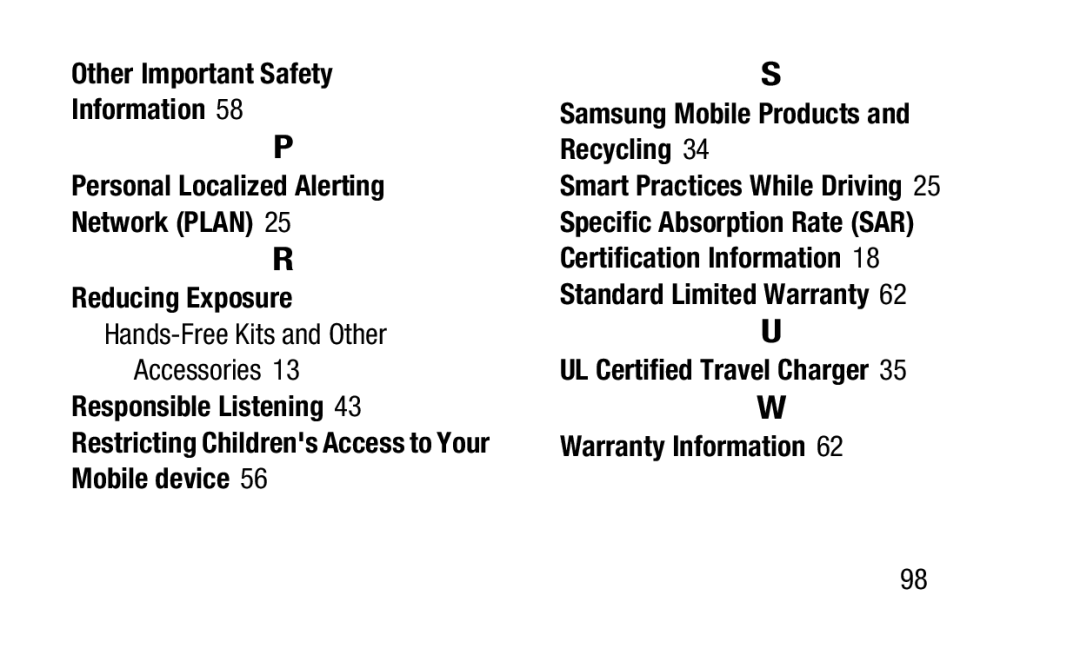 Samsung GH88-41012A warranty Responsible Listening 