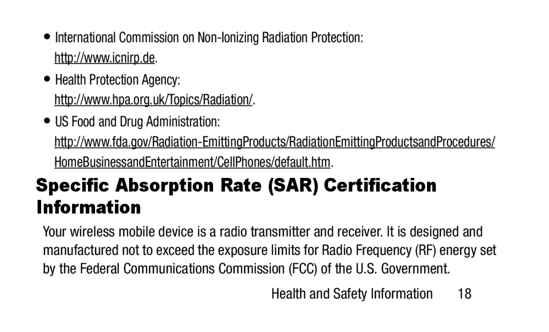 Samsung GH88-41012A warranty Specific Absorption Rate SAR Certification Information 