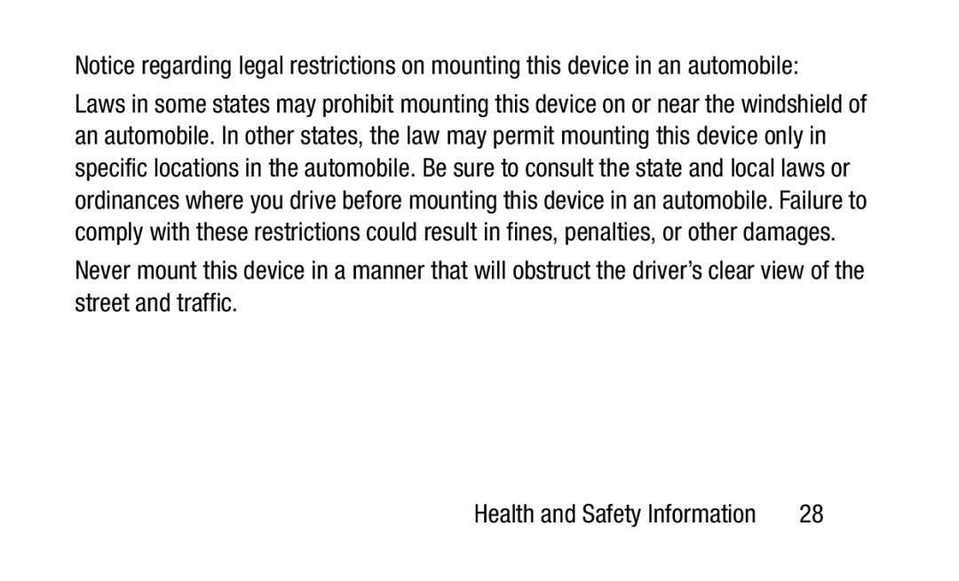 Samsung GH88-41012A warranty Health and Safety Information 