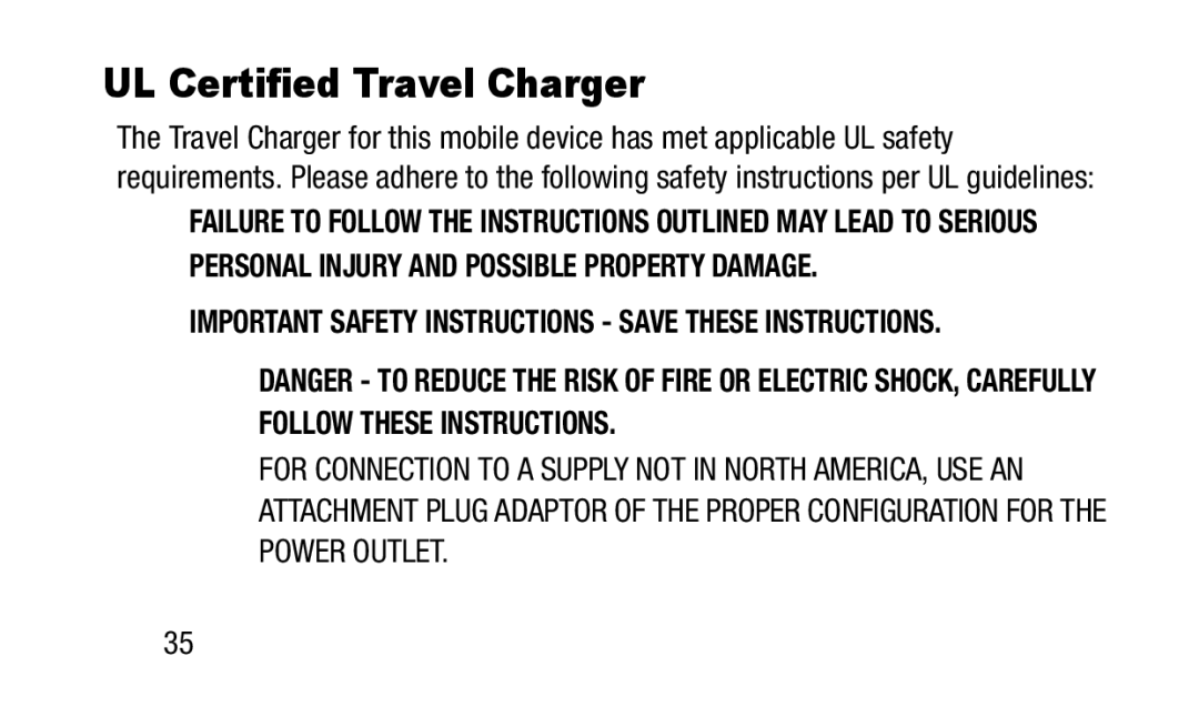 Samsung GH88-41012A warranty UL Certified Travel Charger 