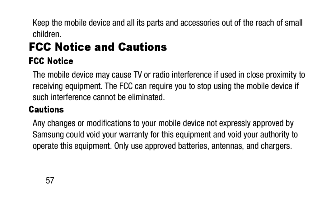 Samsung GH88-41012A warranty FCC Notice and Cautions 