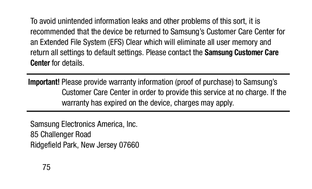 Samsung GH88-41012A warranty 