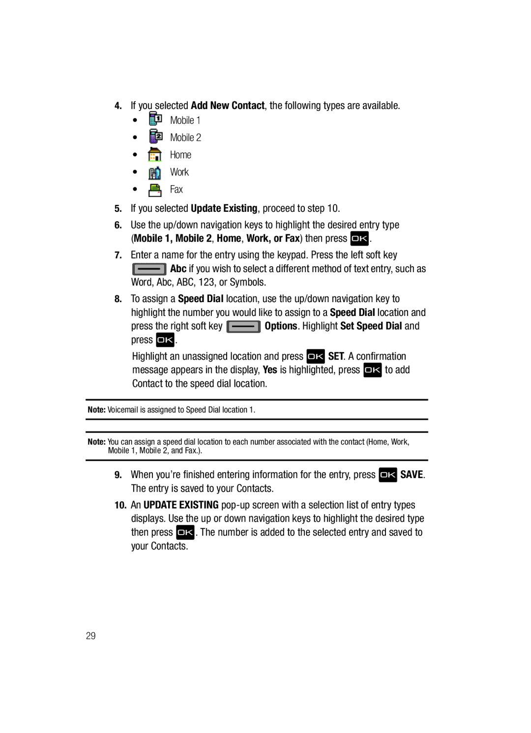 Samsung Gleam user manual 