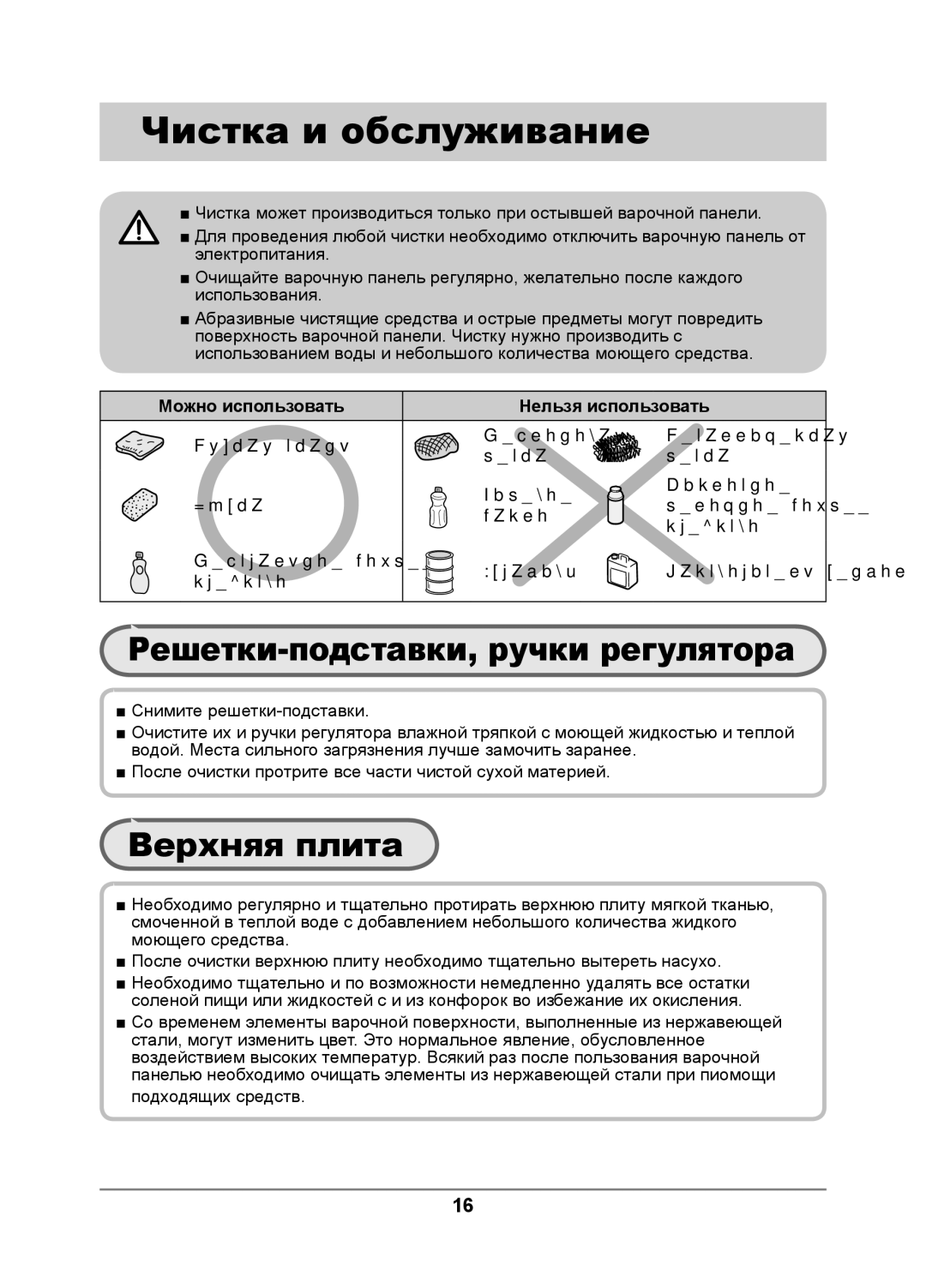 Samsung GN641FDBD1/BWT, GN642JDBD1/BWT, GN641FDXD1/BWT, GN642JDXD1/BWT Решетки-подставки, ручки регулятора, Верхняя плита 