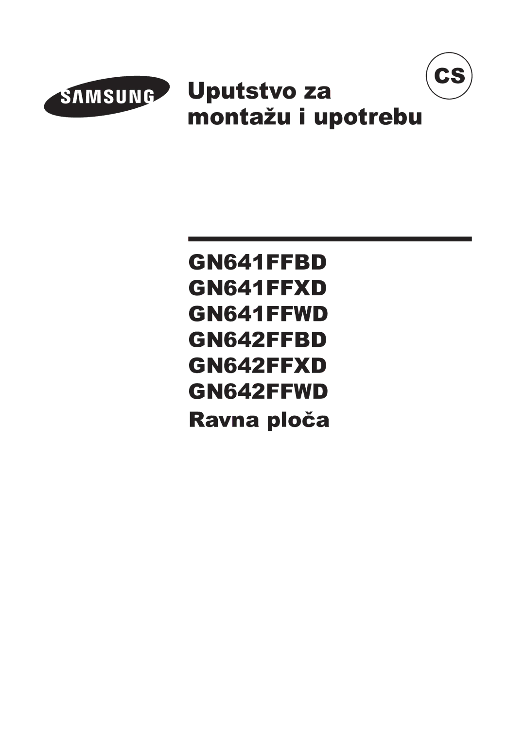 Samsung GN641FFXD/XEH manual Uputstvo za, Ravna ploča 