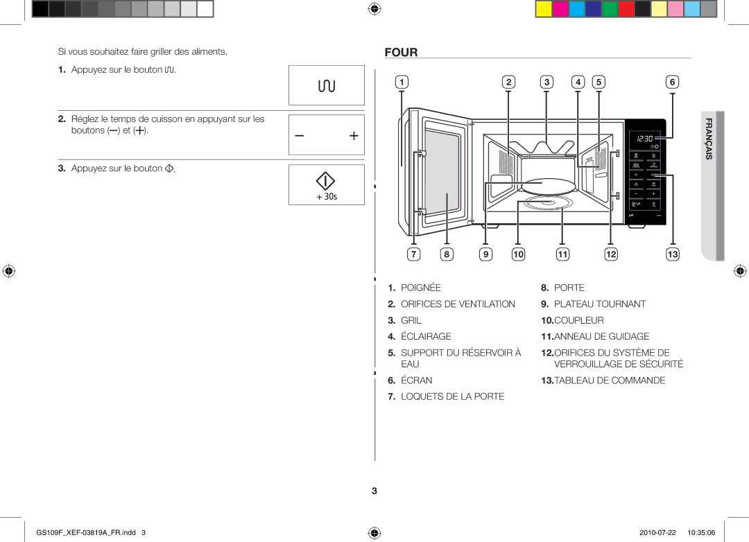 Samsung GS109F-1S/XEF, GS109F-S/XEF manual Four 