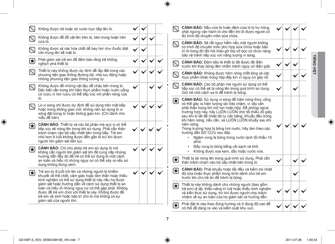 Samsung GS109F-S/XSV manual Tiếng Việt 