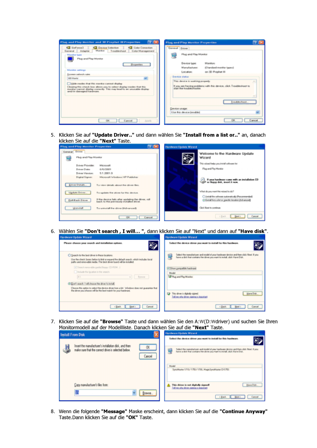 Samsung GS17CSSS/EDC, GS17MSSS/EDC, GS15MSSS/EDC, GS19MSSS/EDC, GS17VSSS/EDC, GS17VSSN/EDC, GS19VSSS/EDC manual 