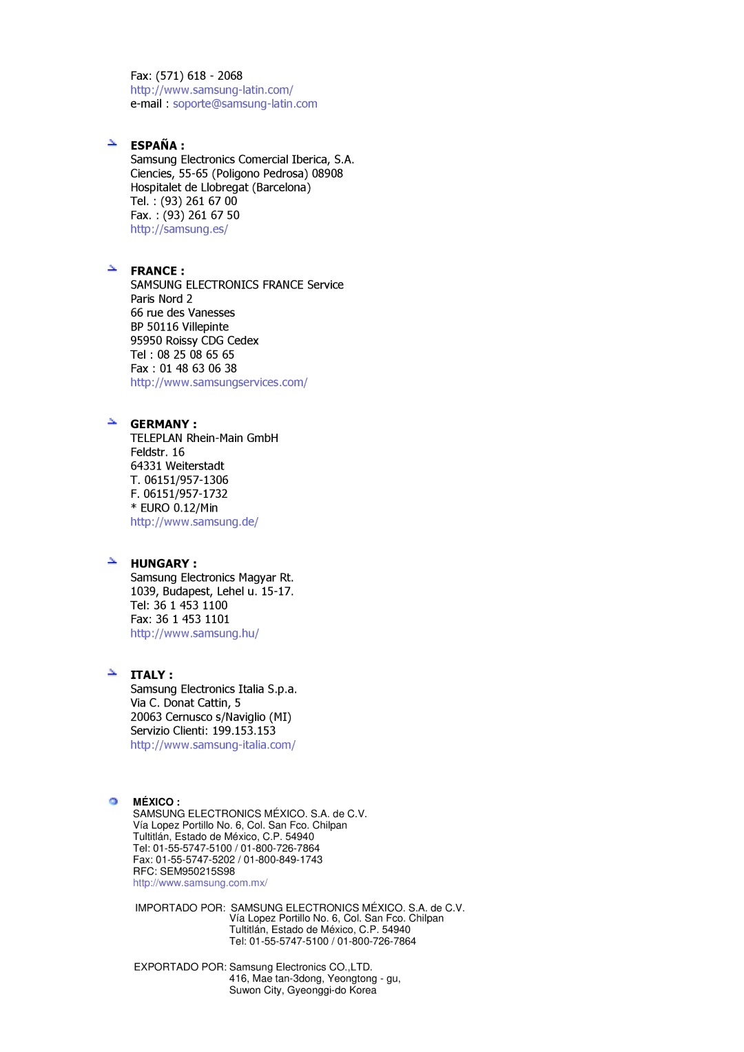 Samsung GS17CSSS/EDC, GS17VSSS/EDC, GS17VSSN/EDC manual France 