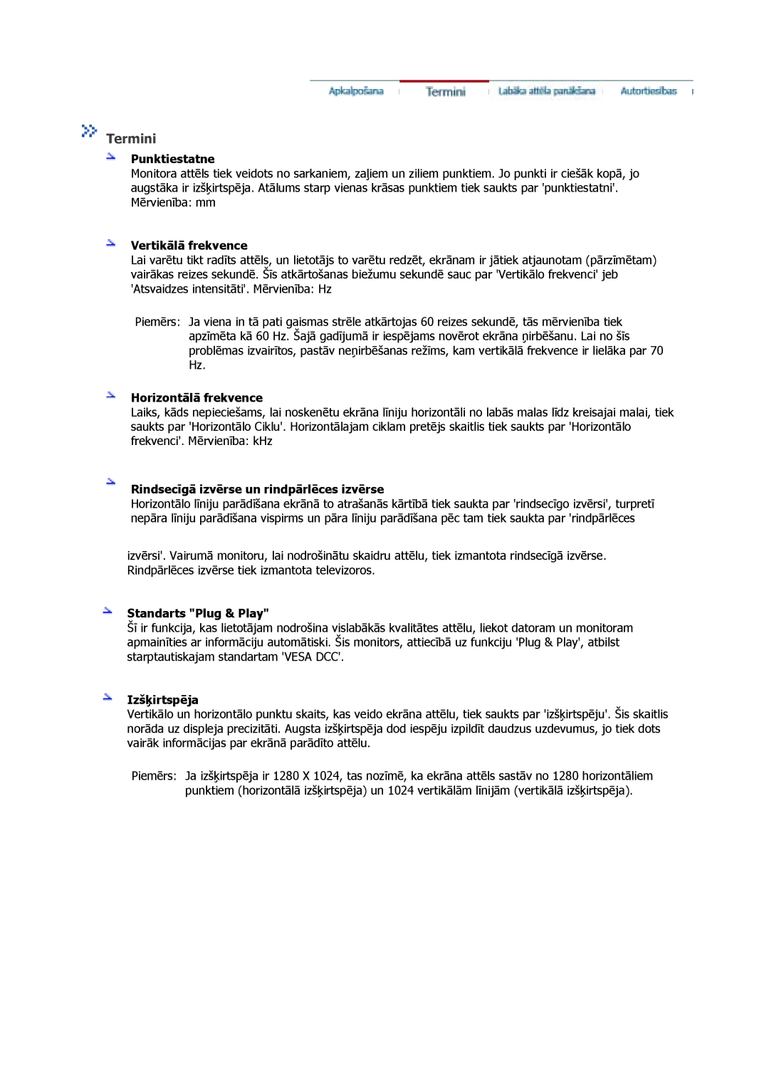 Samsung GS17CSSS/EDC, GS17VSSS/EDC, GS17VSSN/EDC manual Termini 