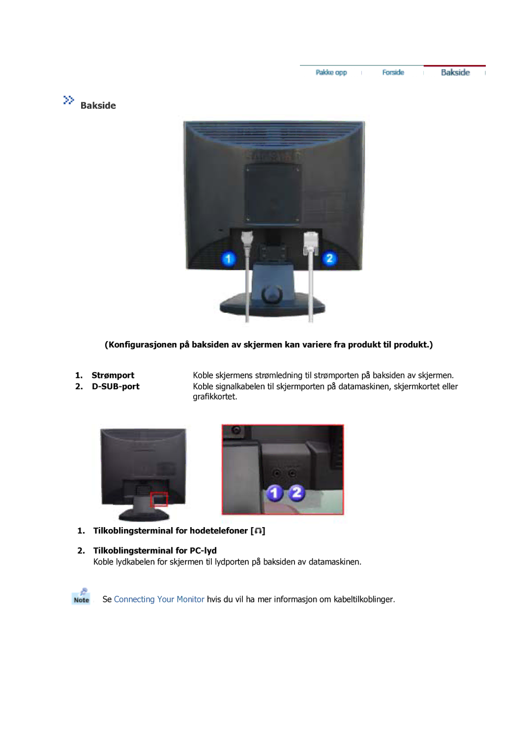 Samsung GS17VSSS/EDC manual Bakside 