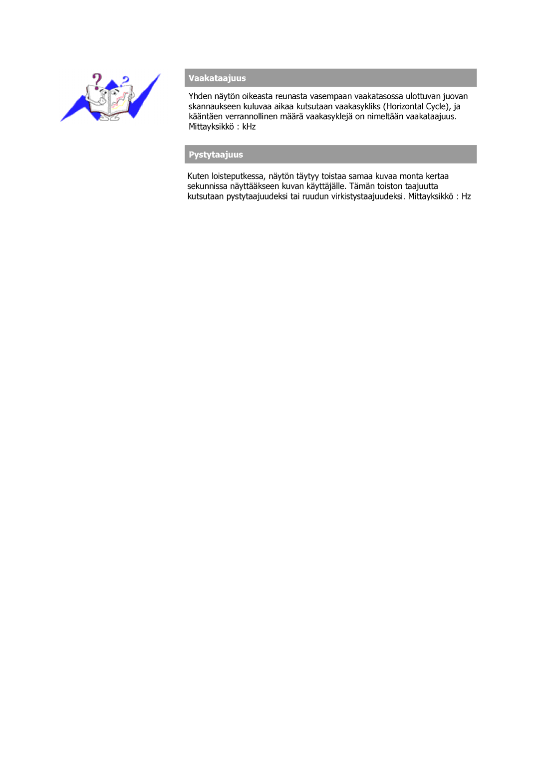 Samsung GS17VSSS/EDC manual Vaakataajuus 