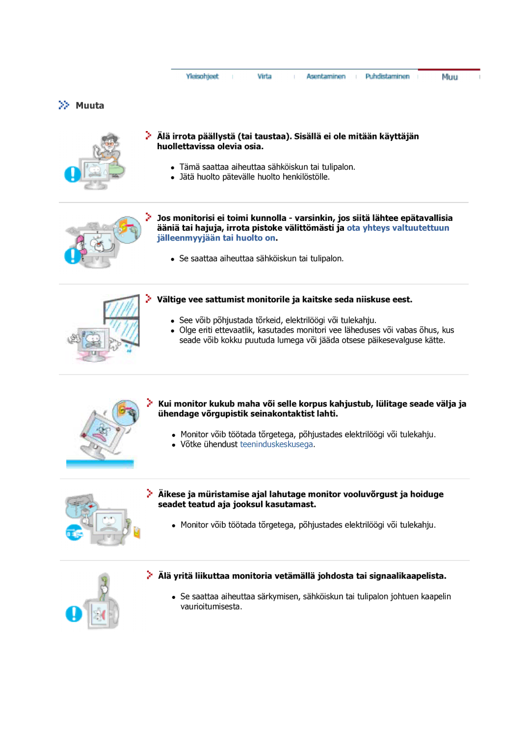 Samsung GS17VSSS/EDC manual Muuta 