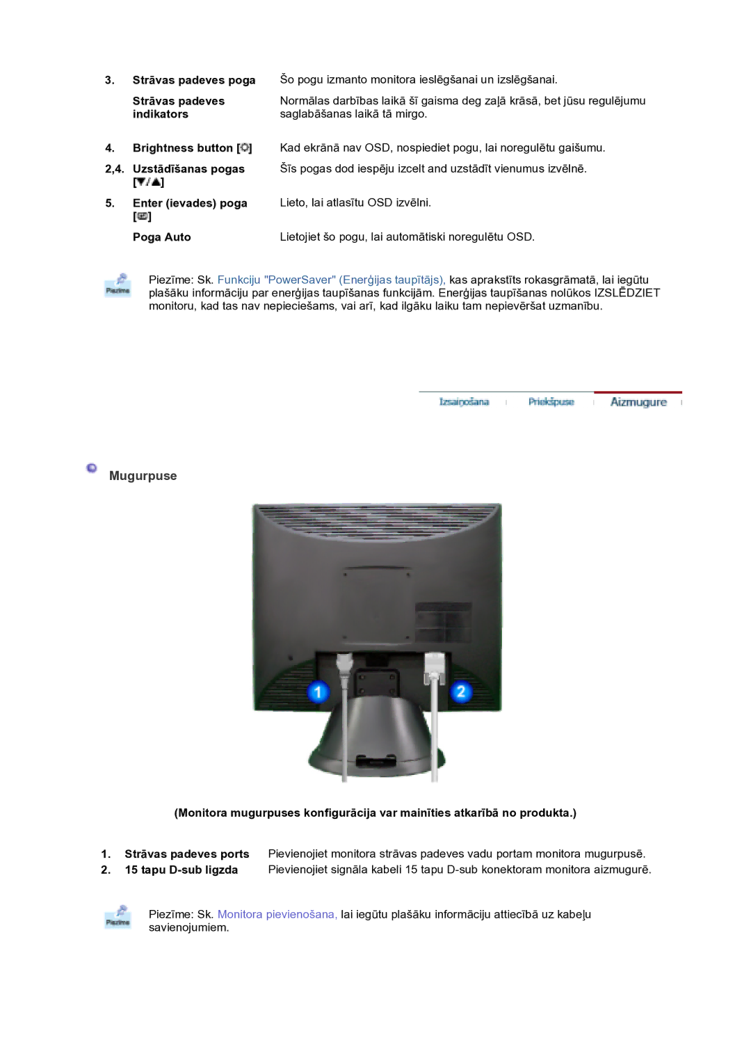 Samsung GS17VTSS/EDC manual Lietojiet šo pogu, lai automātiski noregulētu OSD 