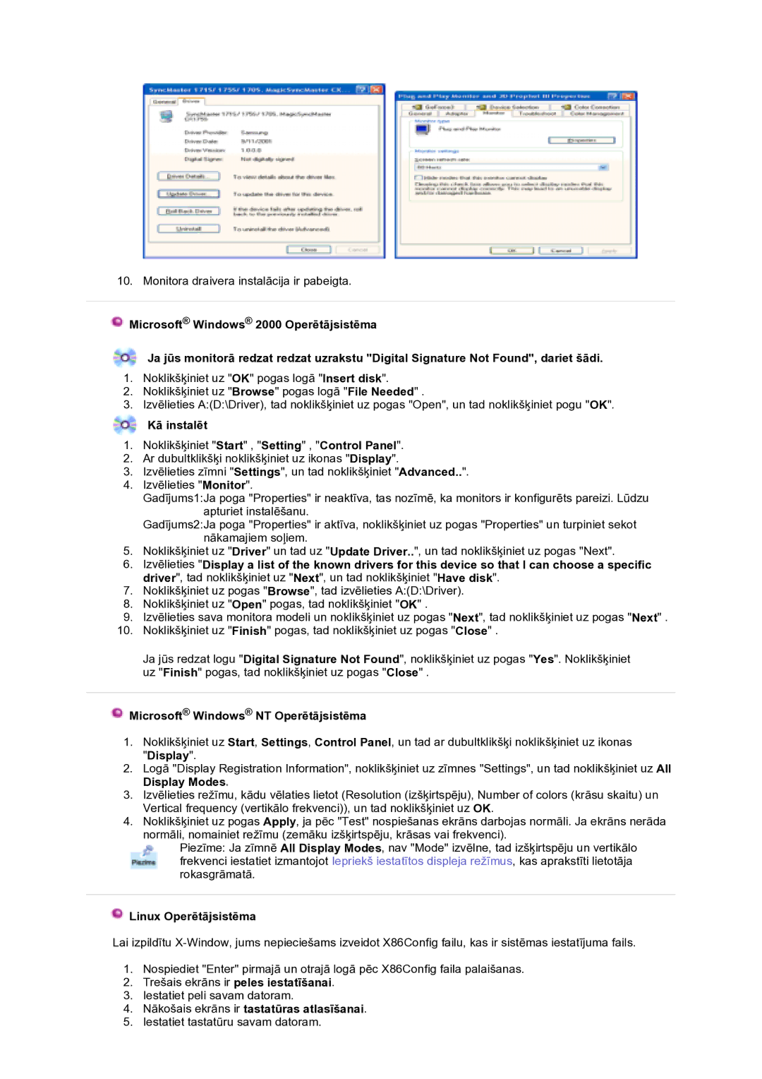 Samsung GS17VTSS/EDC manual Kā instalēt 