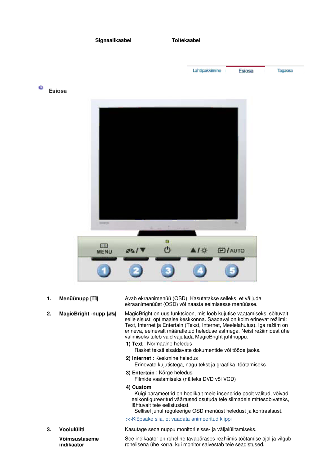 Samsung GS17VTSS/EDC manual Klõpsake siia, et vaadata animeeritud klippi 