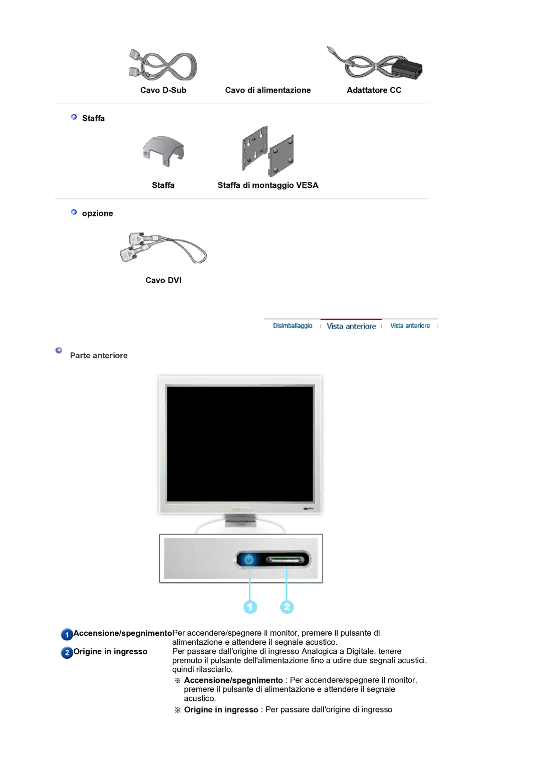 Samsung GS19ESSS/EDC manual Parte anteriore 