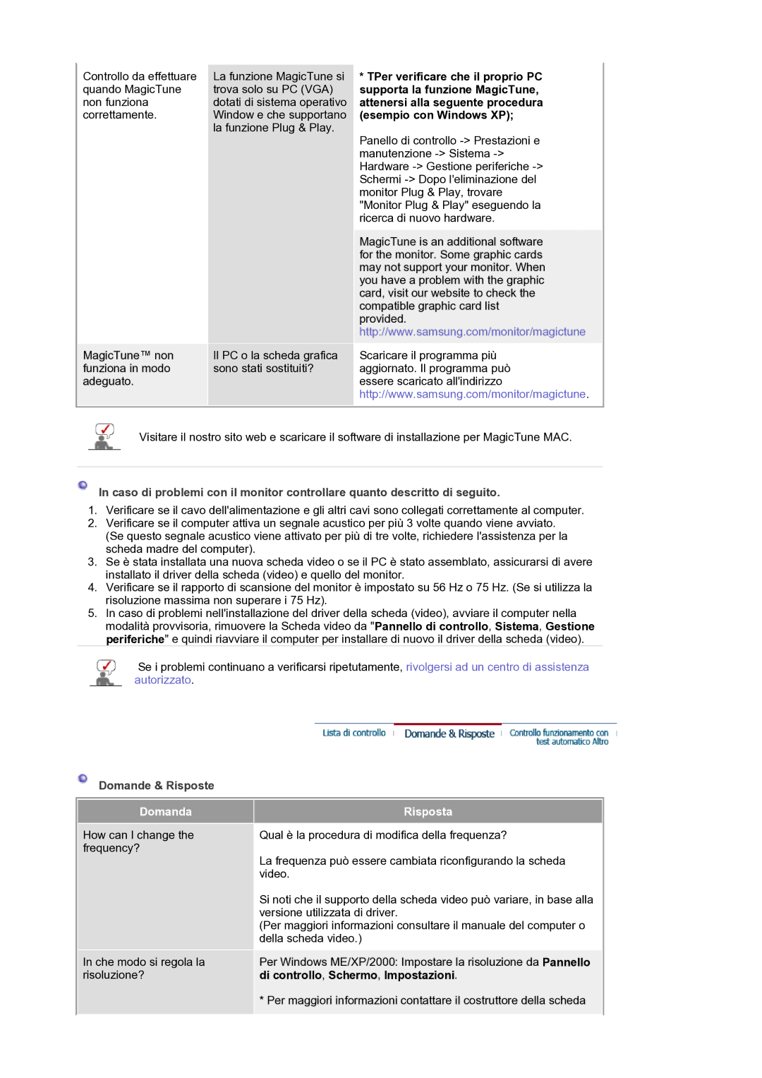 Samsung GS19ESSS/EDC manual Domande & Risposte, Risposta 