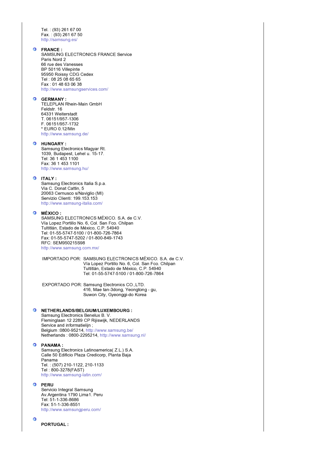 Samsung GS19ESSS/EDC manual Germany 