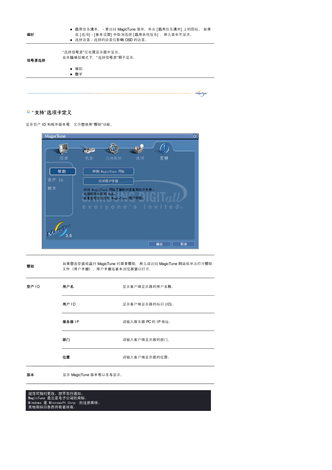 Samsung GS19ESSS/EDC manual 列列选选卡定义 