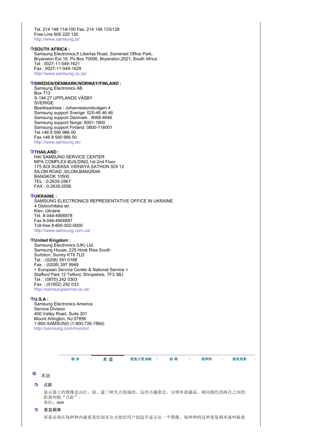 Samsung GS19ESSS/EDC manual South Africa 