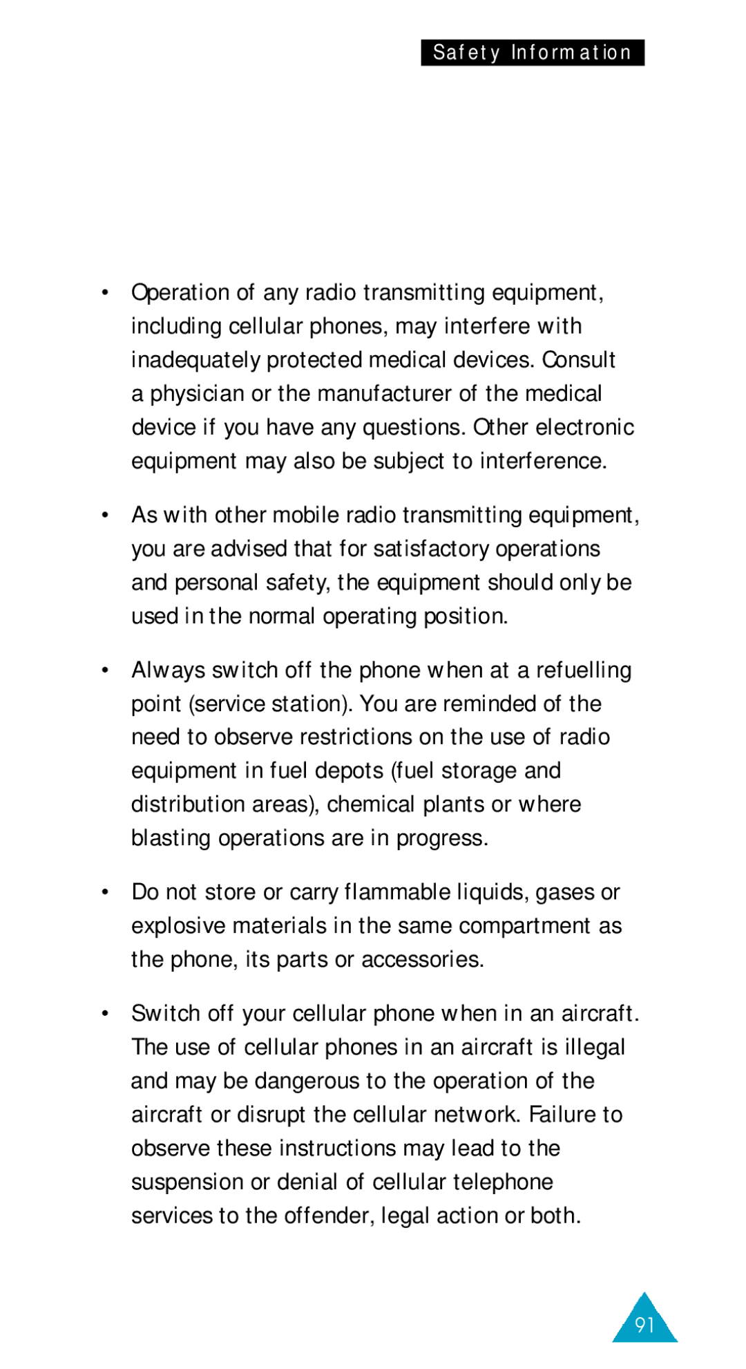 Samsung GSM/DCSI1800 owner manual Safety Information 