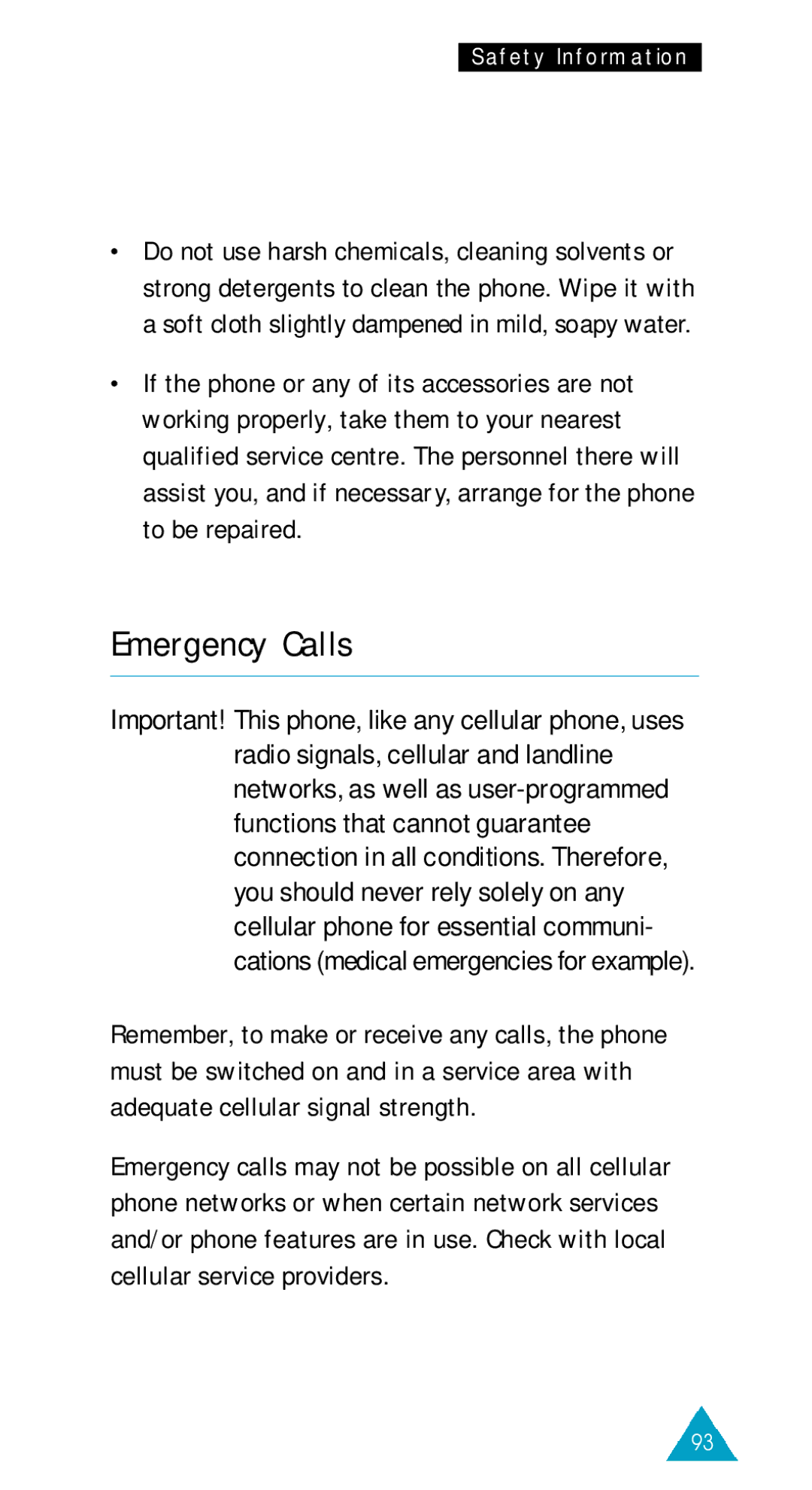 Samsung GSM/DCSI1800 owner manual Emergency Calls 