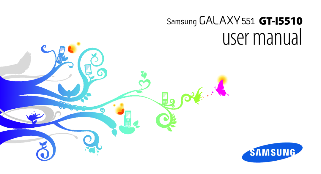 Samsung GT-15510 user manual GT-I5510 