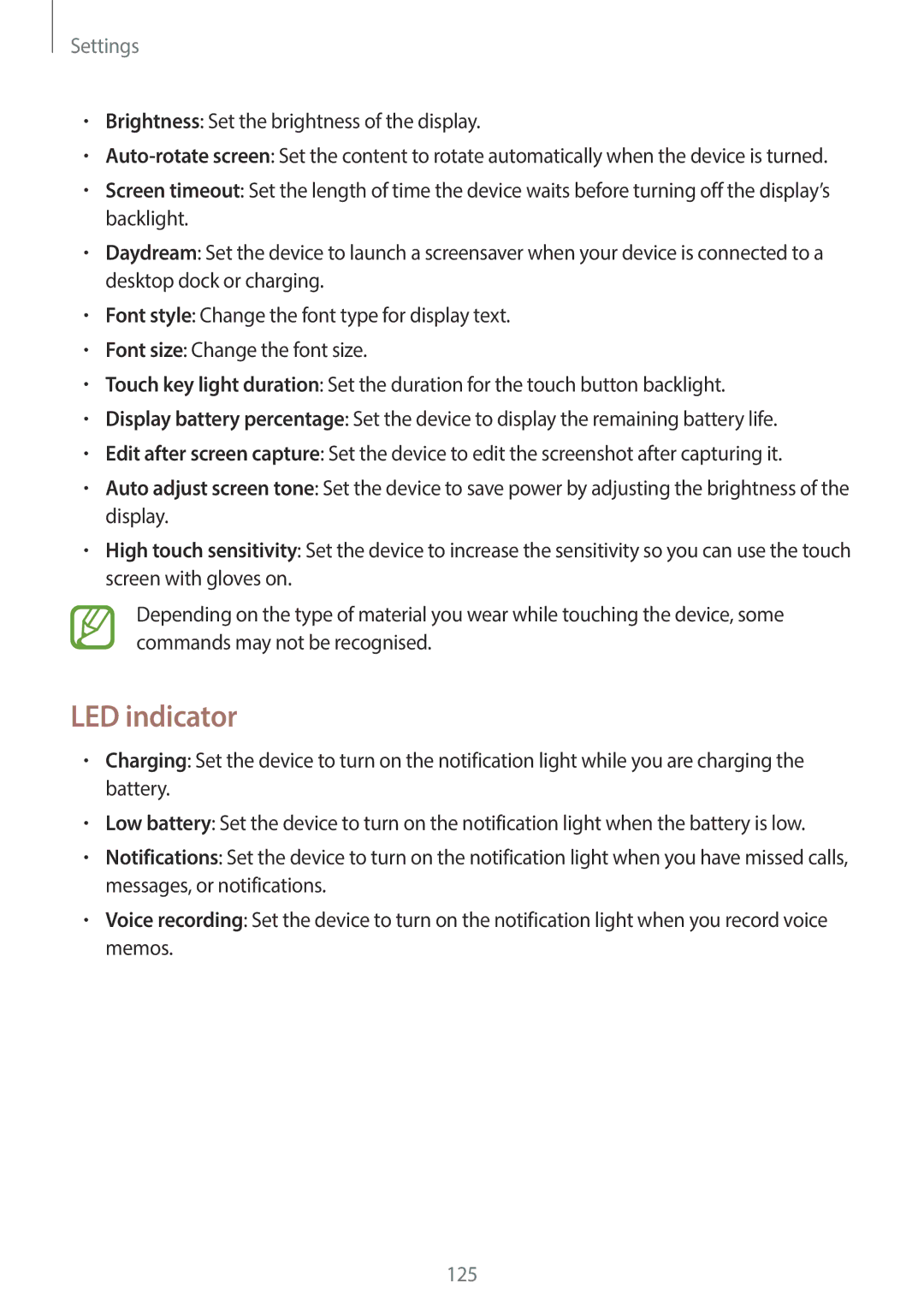 Samsung GT-19505 user manual LED indicator 