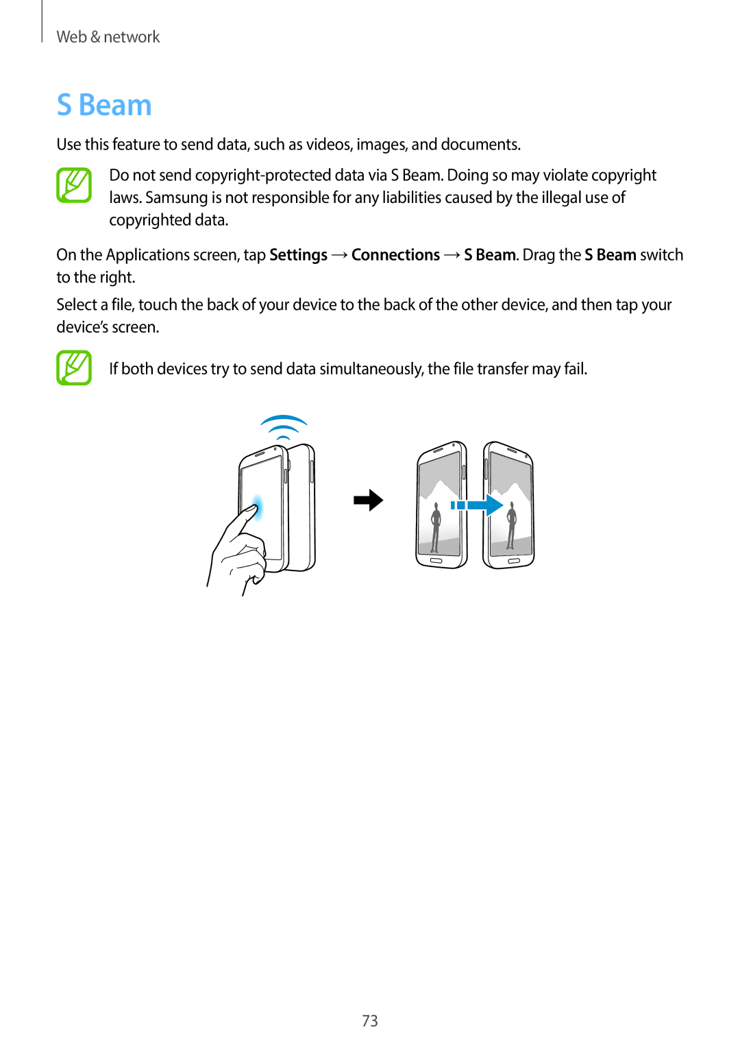 Samsung GT-19505 user manual Beam 