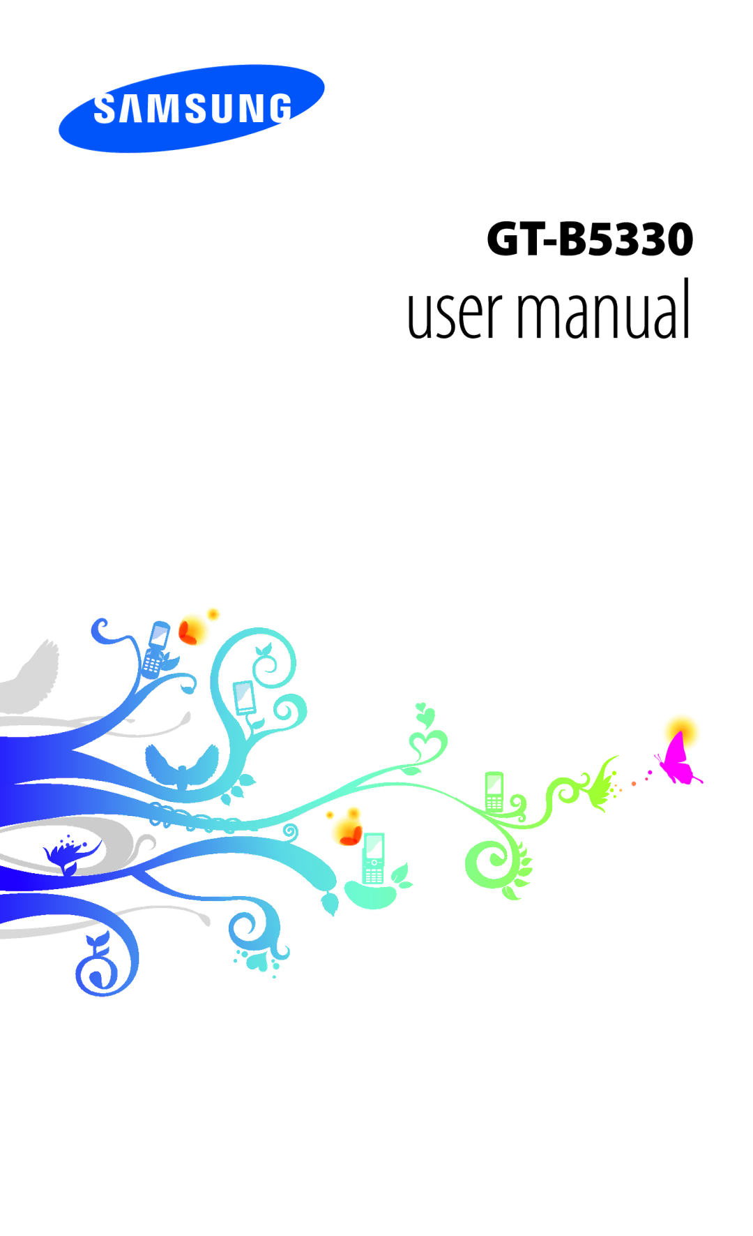 Samsung GT-B5330 user manual 