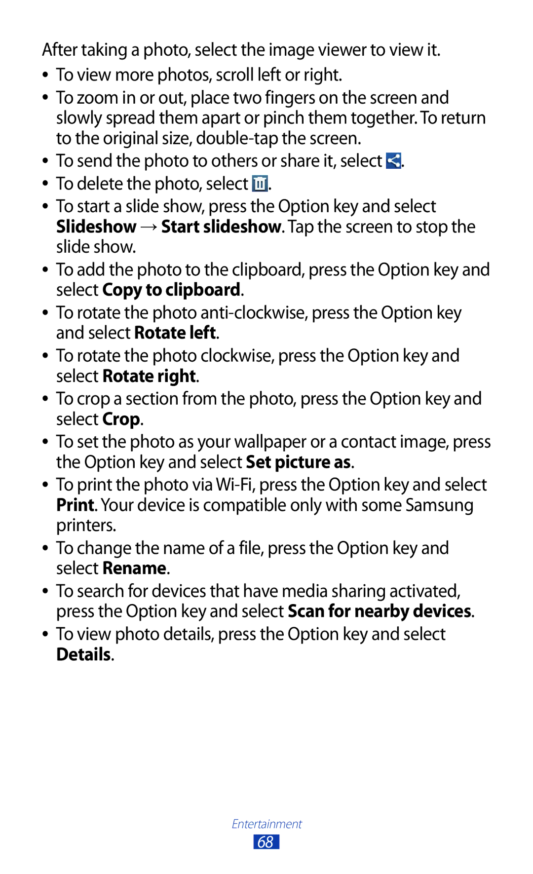 Samsung GT-B5330 user manual Entertainment 