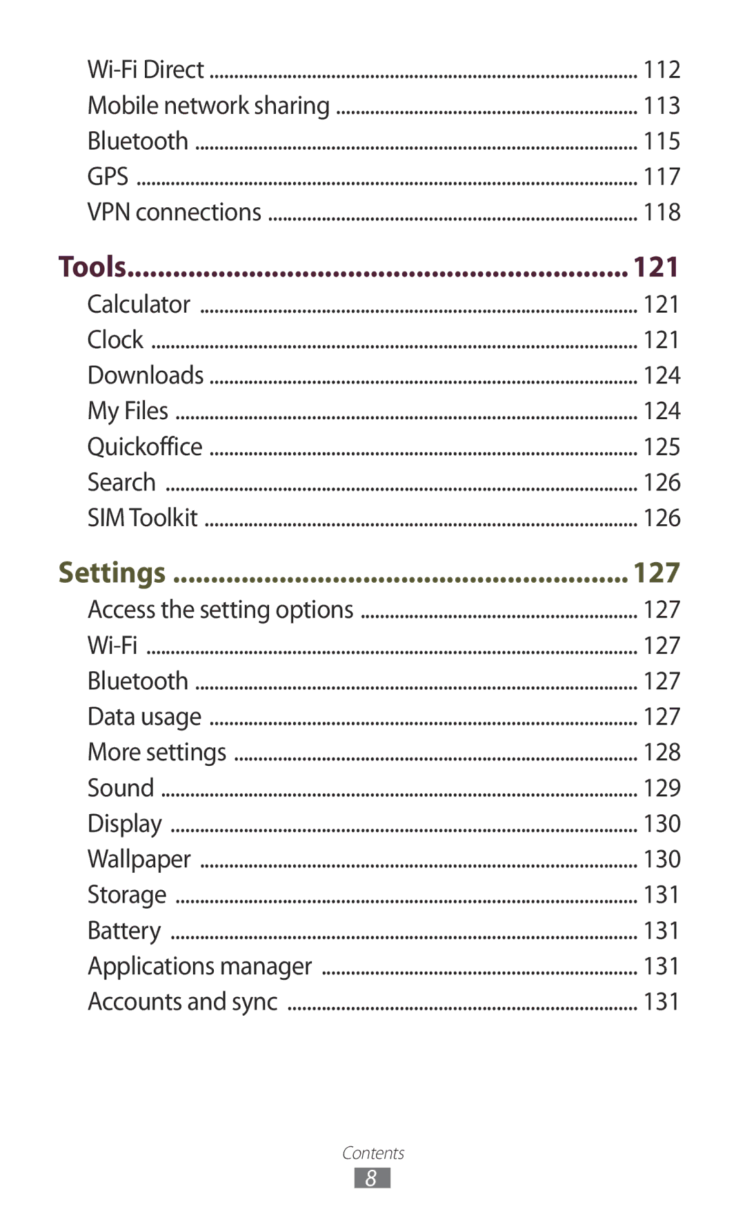 Samsung GT-B5330 user manual Tools 