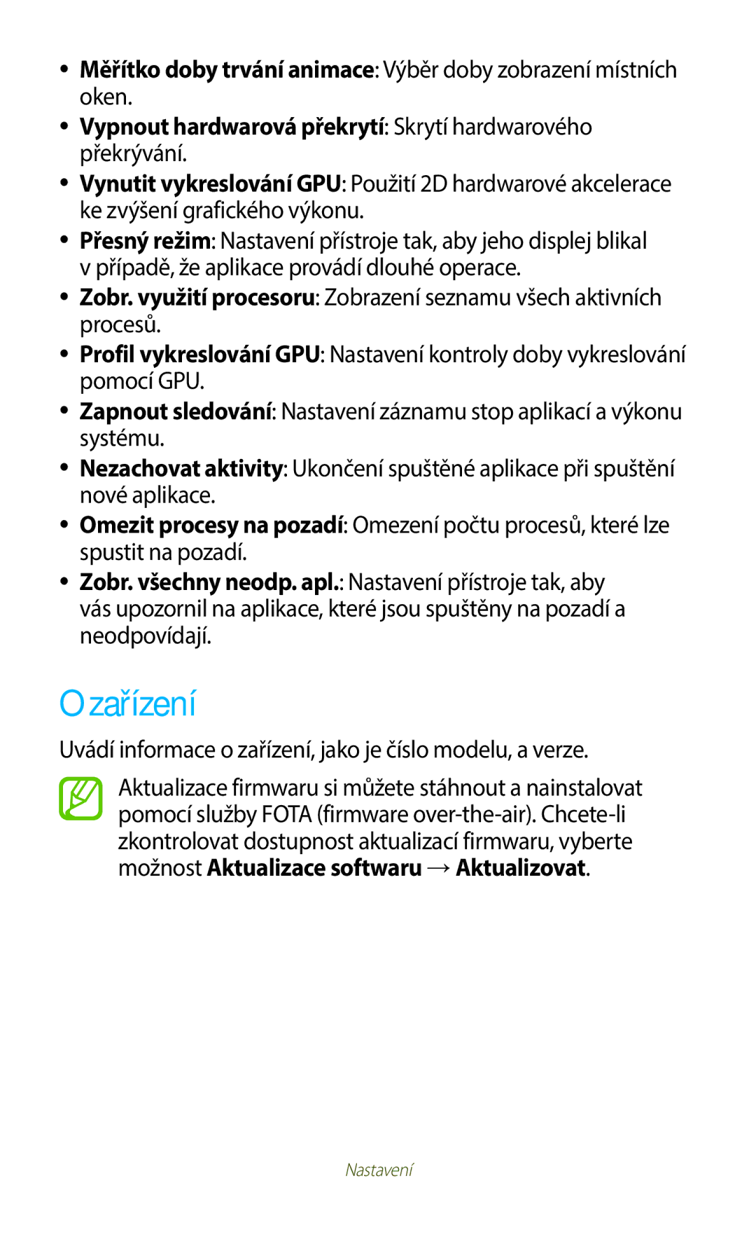 Samsung GT-B5330ZKAETL, GT-B5330ZIATMZ manual Zařízení, Uvádí informace o zařízení, jako je číslo modelu, a verze, 137 